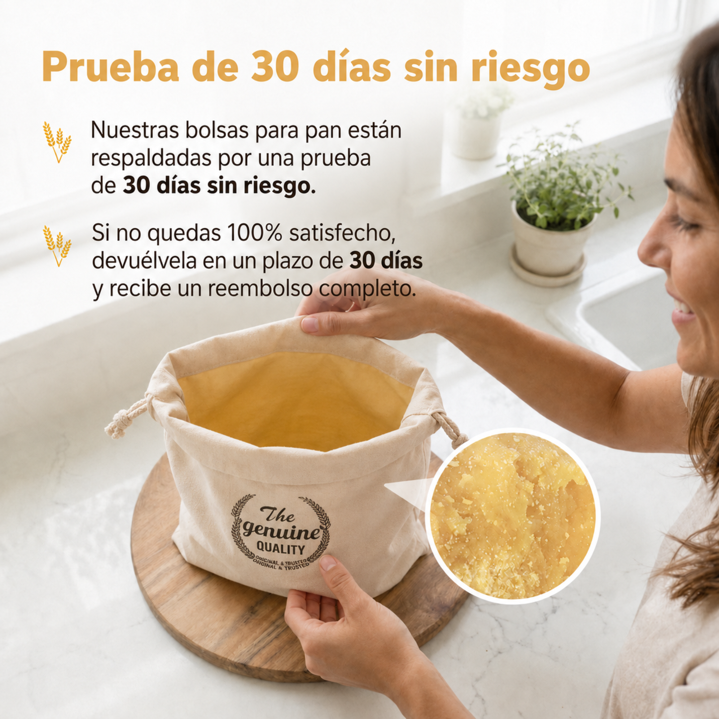 Bolsa Premium que mantiene tu pan tierno hasta 7 días